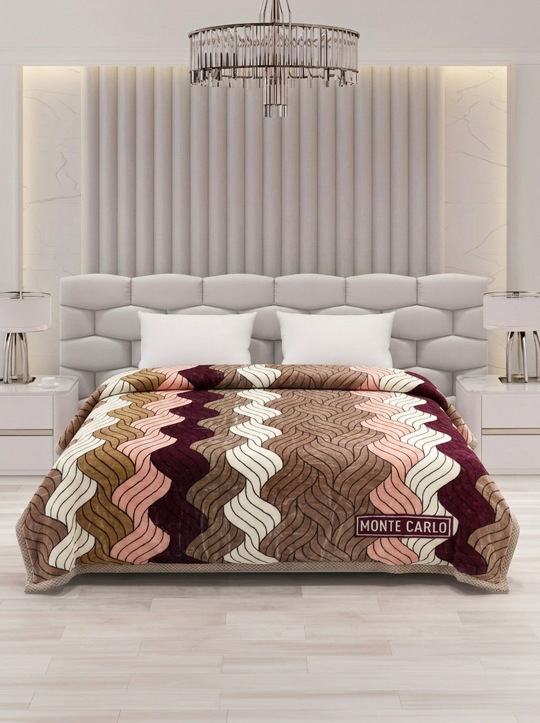 Printed Double Bed 2 Ply 950 GSM Blanket for Winter (Specter), Weight 5 kg