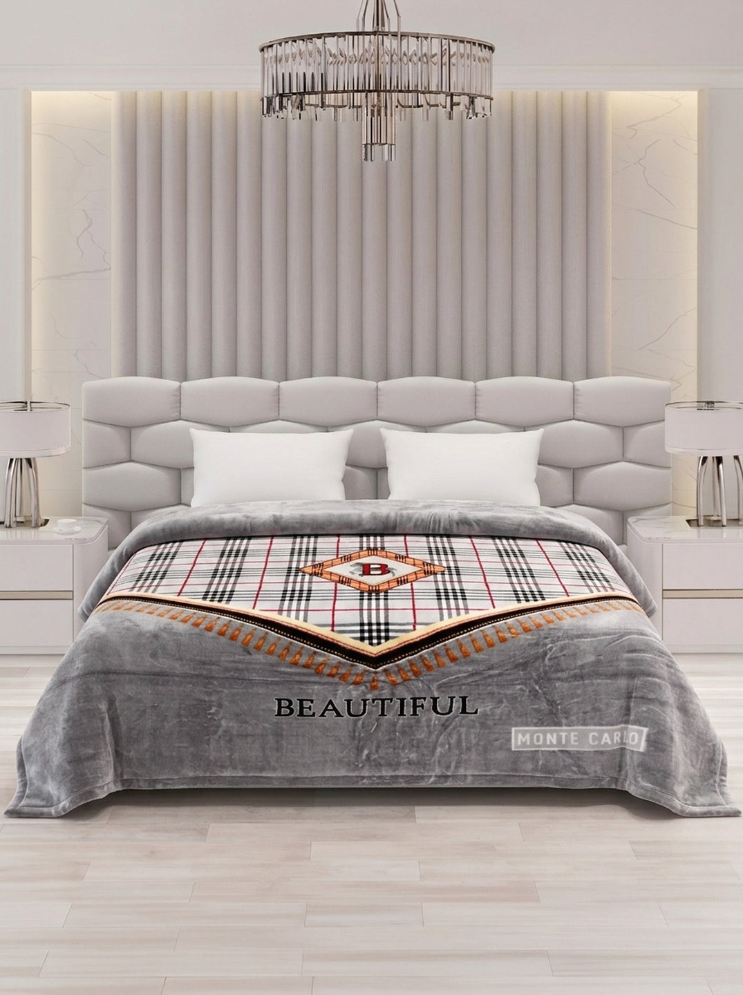 Printed Double Bed 2 Ply 950 GSM Blanket for Winter (Specter), Weight 5 kg