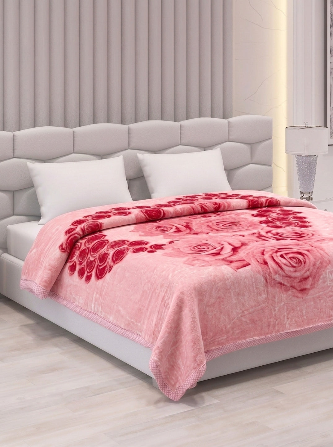 Printed Double Bed 2 Ply 950 GSM Blanket for Winter (Specter), Weight 5 kg
