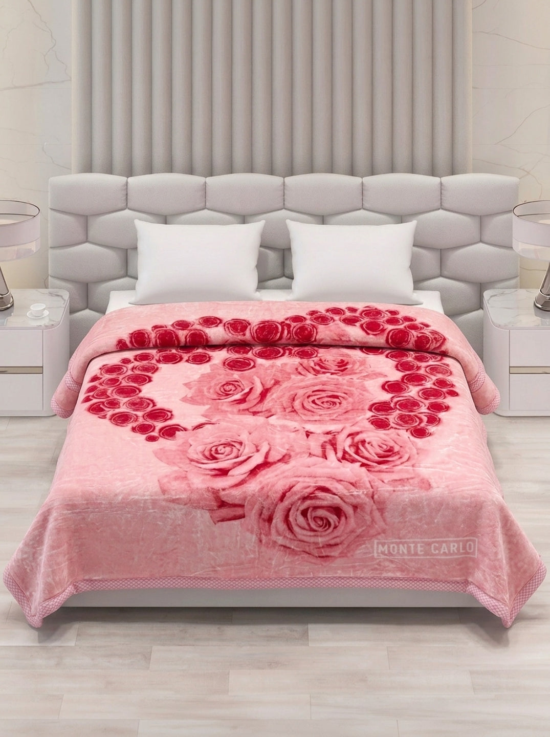 Printed Double Bed 2 Ply 950 GSM Blanket for Winter (Specter), Weight 5 kg