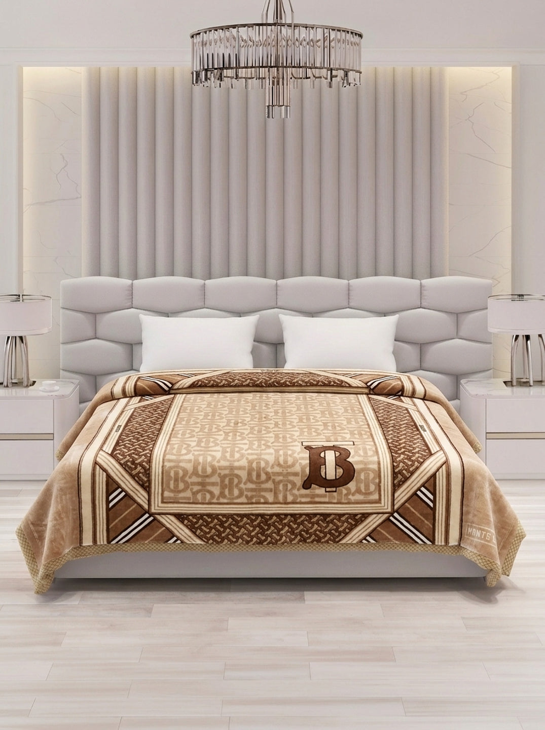 Printed Double Bed 2 Ply 950 GSM Blanket for Winter (Specter), Weight 5 kg