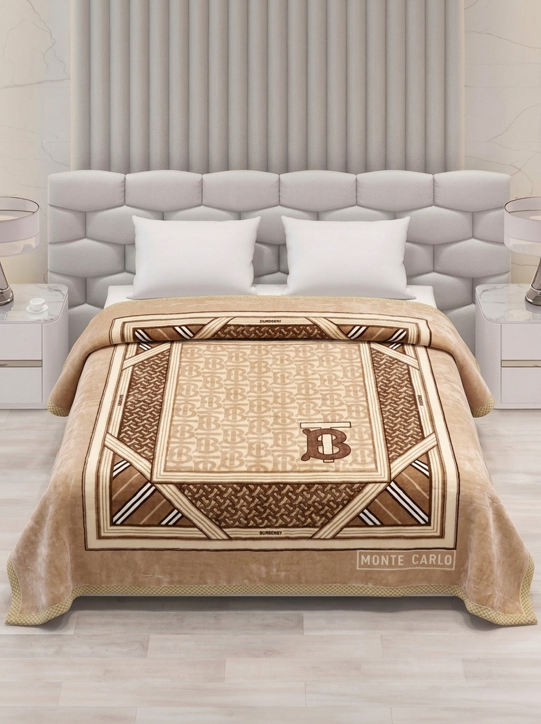 Printed Double Bed 2 Ply 950 GSM Blanket for Winter (Specter), Weight 5 kg