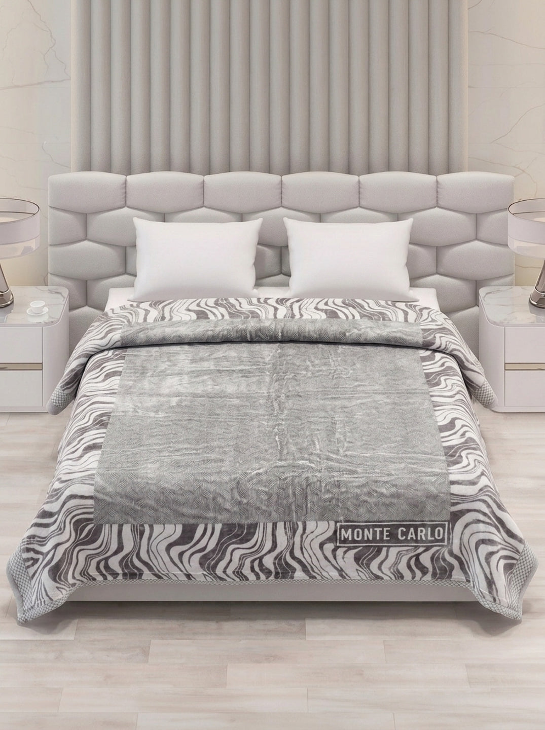 Printed Double Bed 2 Ply 950 GSM Blanket for Winter (Specter), Weight 5 kg