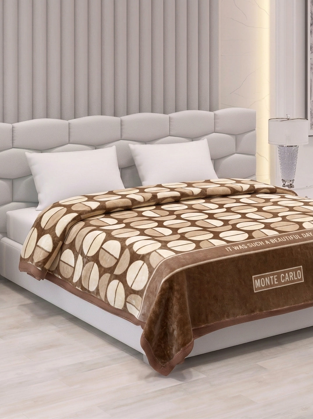 Printed Double Bed 2 Ply 950 GSM Blanket for Winter (Specter), Weight 5 kg