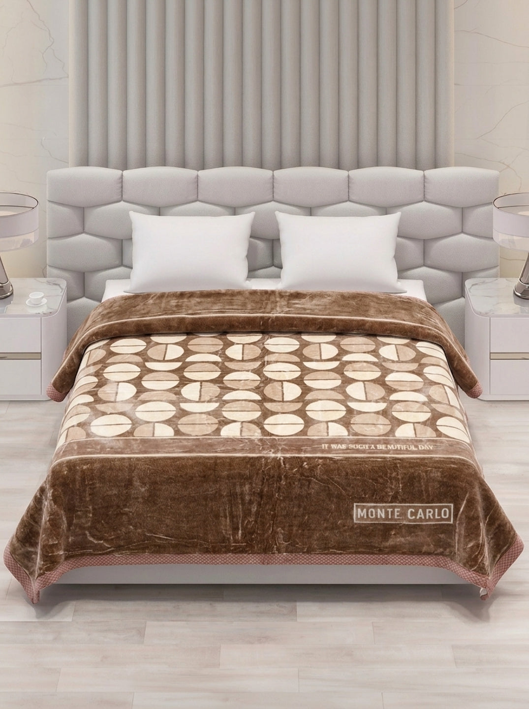 Printed Double Bed 2 Ply 950 GSM Blanket for Winter (Specter), Weight 5 kg