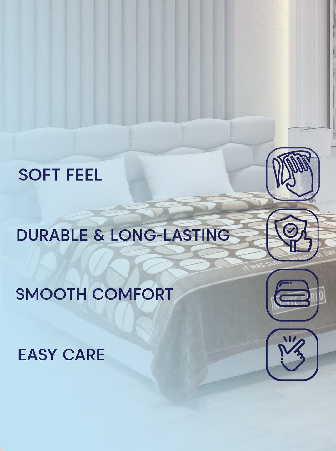 Printed Double Bed 2 Ply 950 GSM Blanket for Winter (Specter), Weight 5 kg