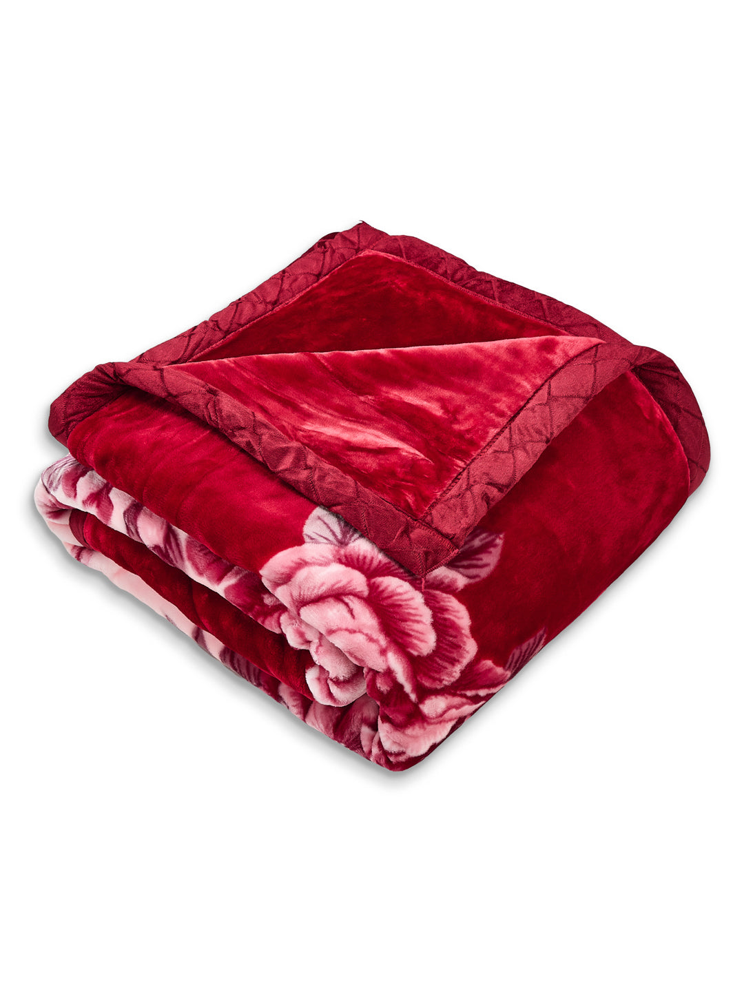 Floral Print Double Bed 2 Ply 750 GSM Blanket for Winter (Super Star), Weight 4 kg