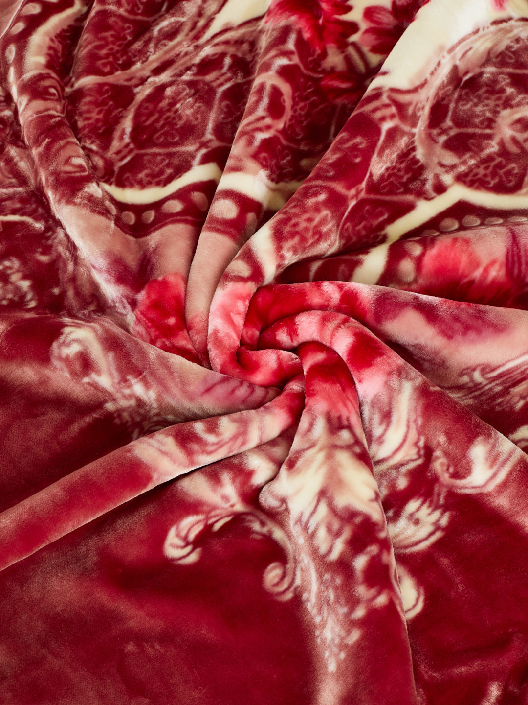 Floral Print Double Bed 2 Ply 750 GSM Blanket for Winter (Super Star), Weight 4 kg