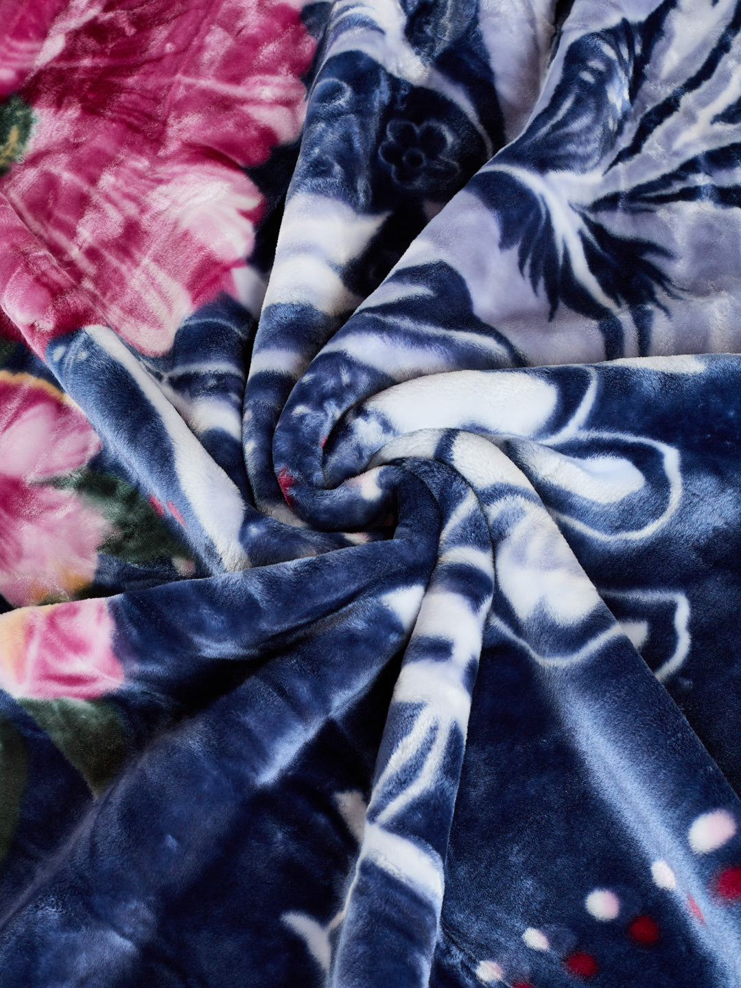 Floral Print Double Bed 2 Ply 750 GSM Blanket for Winter (Super Star), Weight 4 kg