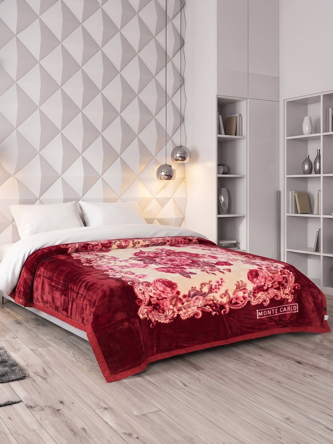 Printed Double Bed 2 Ply 750 GSM Blanket for Winter (Super Star), Weight 4 kg