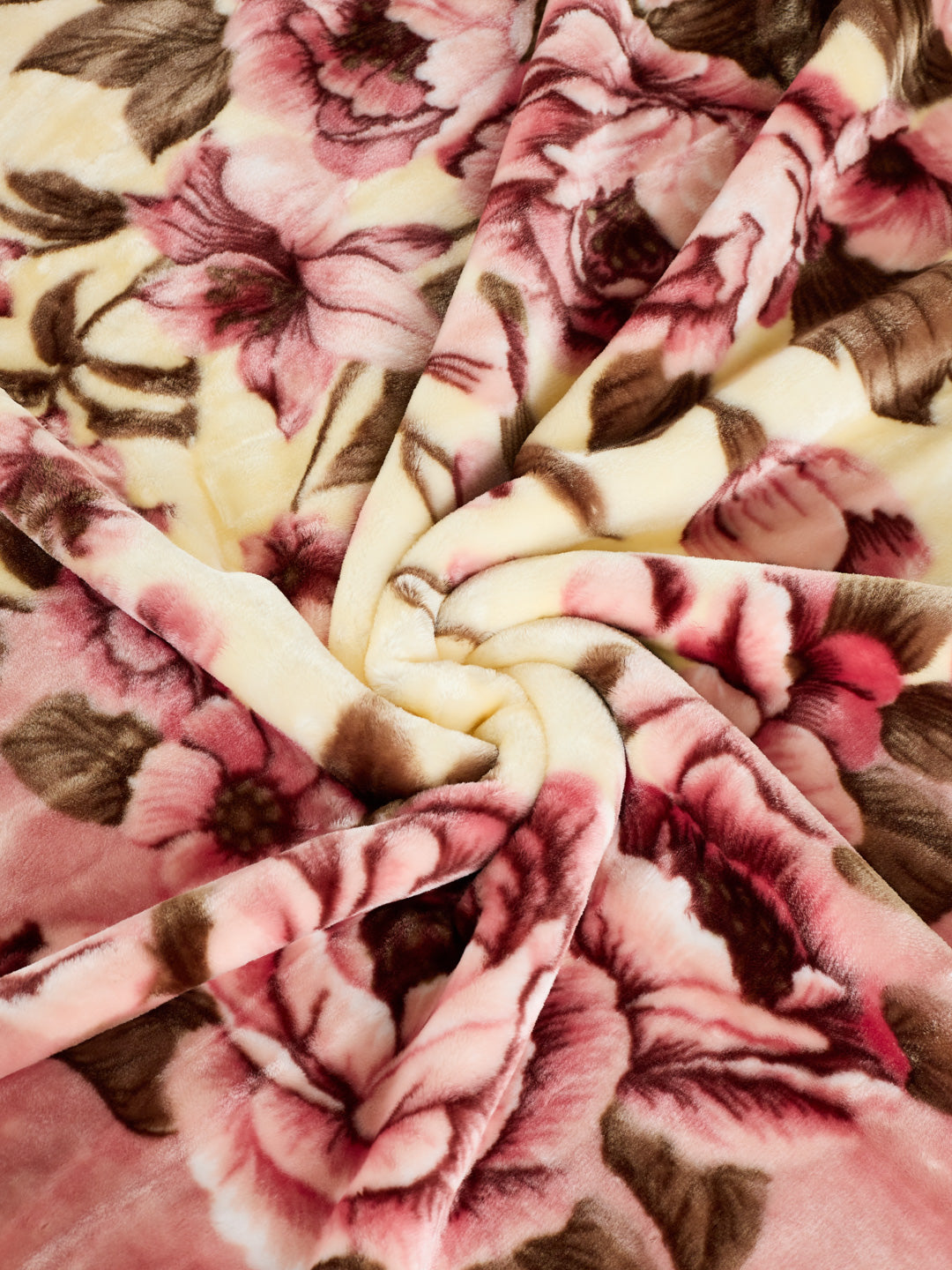 Floral Print Double Bed 2 Ply 750 GSM Blanket for Winter (Super Star), Weight 4 kg