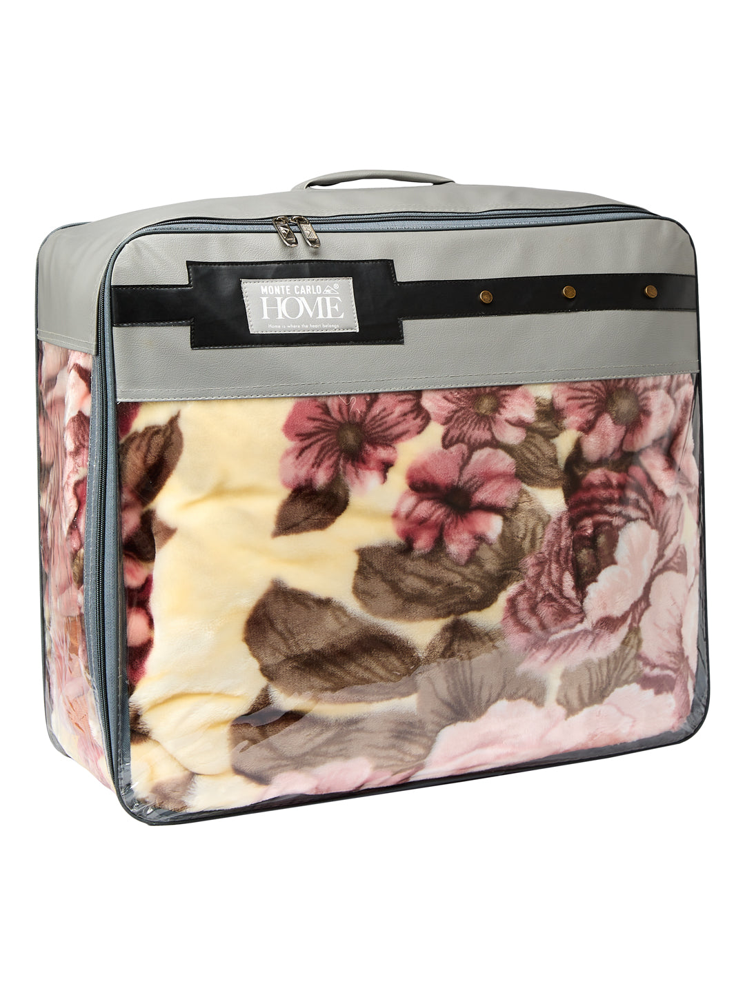 Floral Print Double Bed 2 Ply 750 GSM Blanket for Winter (Super Star), Weight 4 kg