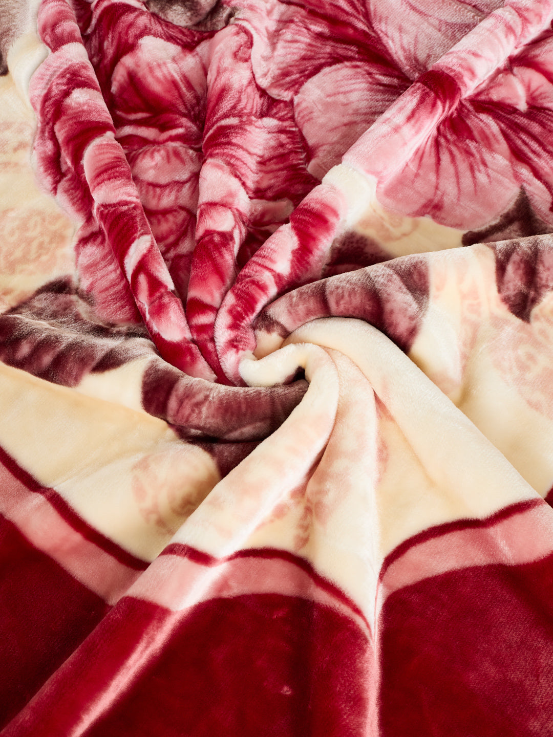 Floral Print Double Bed 2 Ply 750 GSM Blanket for Winter (Super Star), Weight 4 kg