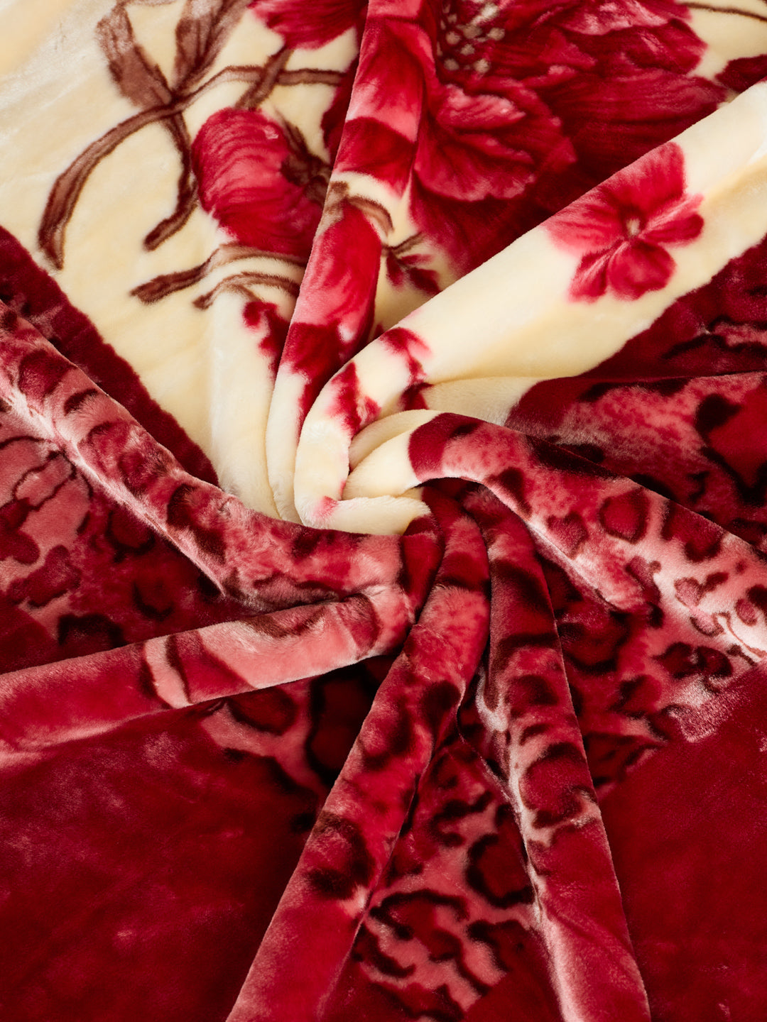 Floral Print Double Bed 2 Ply 750 GSM Blanket for Winter (Super Star), Weight 4 kg