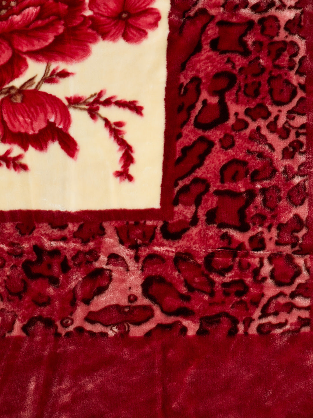 Floral Print Double Bed 2 Ply 750 GSM Blanket for Winter (Super Star), Weight 4 kg