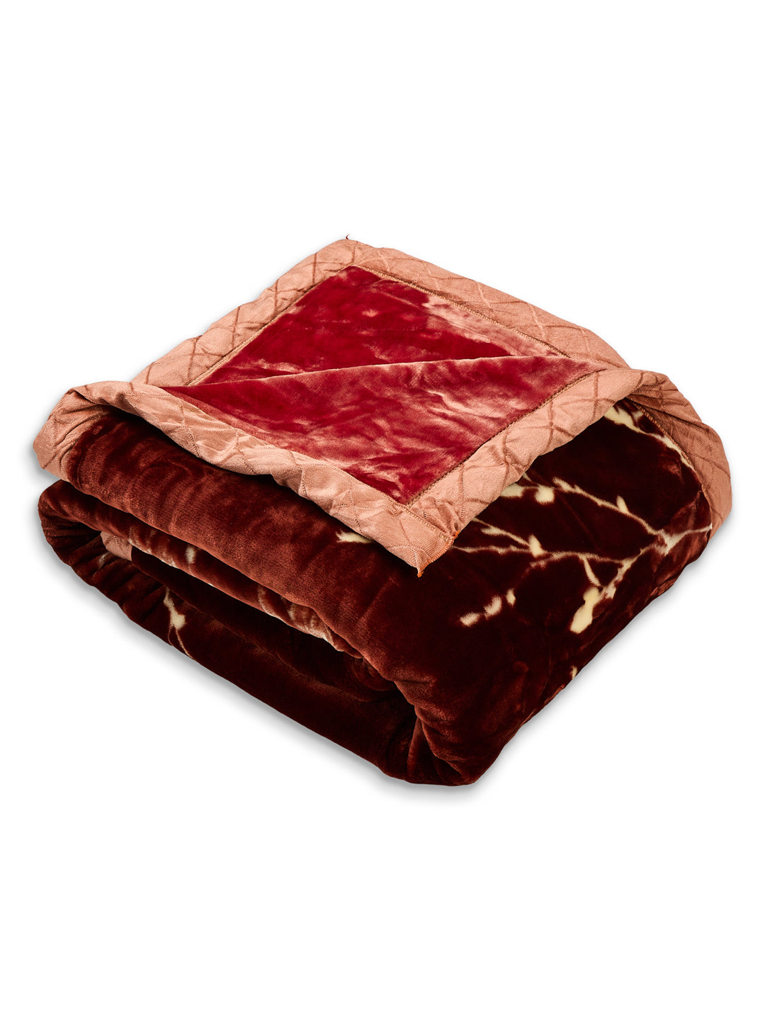 Floral Print Double Bed 2 Ply 750 GSM Blanket for Winter (Super Star), Weight 4 kg
