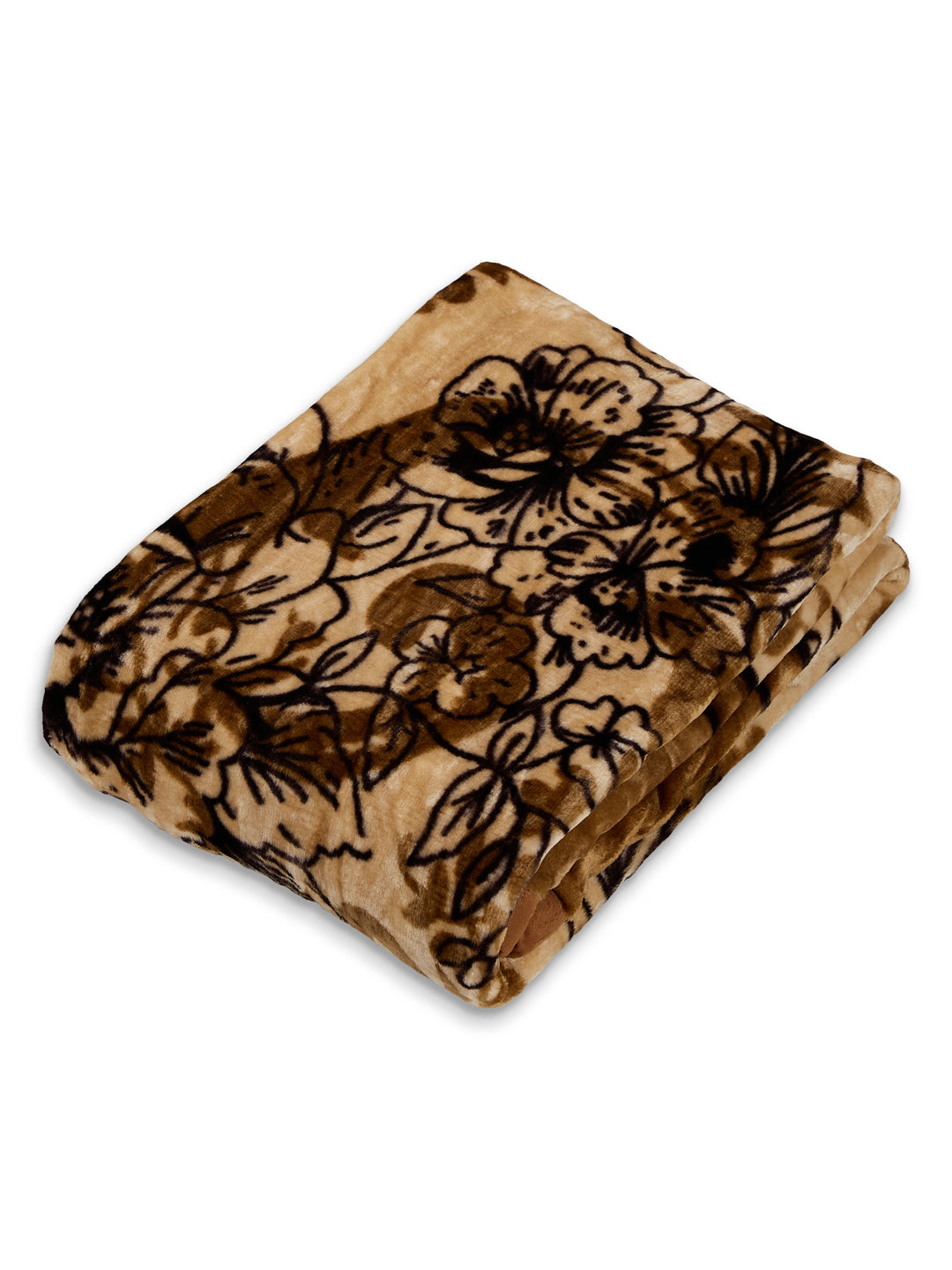 Printed Single Bed 1 Ply 440 GSM Blanket for Winter (Tiva), Weight 1.4 kg