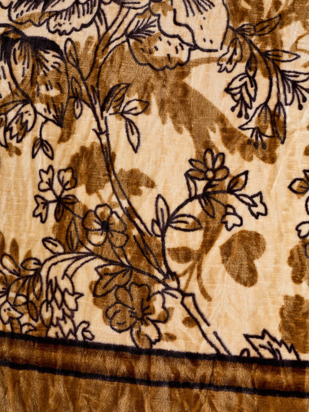 Printed Single Bed 1 Ply 440 GSM Blanket for Winter (Tiva), Weight 1.4 kg