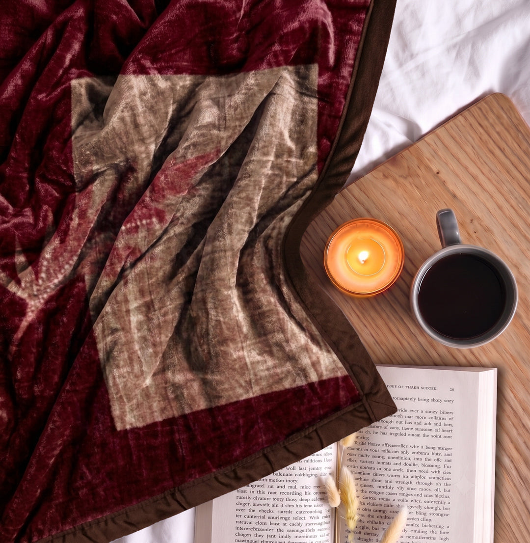 Printed Single Bed 1 Ply 440 GSM Blanket for Winter (Tiva), Weight 1.4 kg