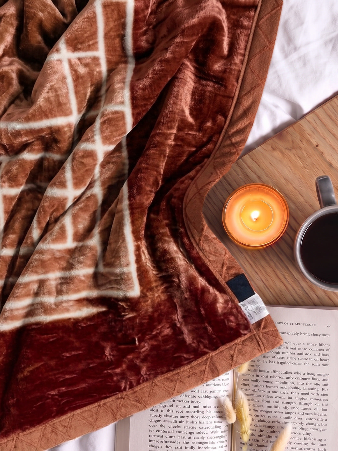 Printed Double Bed 2 Ply 850 GSM Blanket for Winter (Tohfa), Weight 4.5 kg