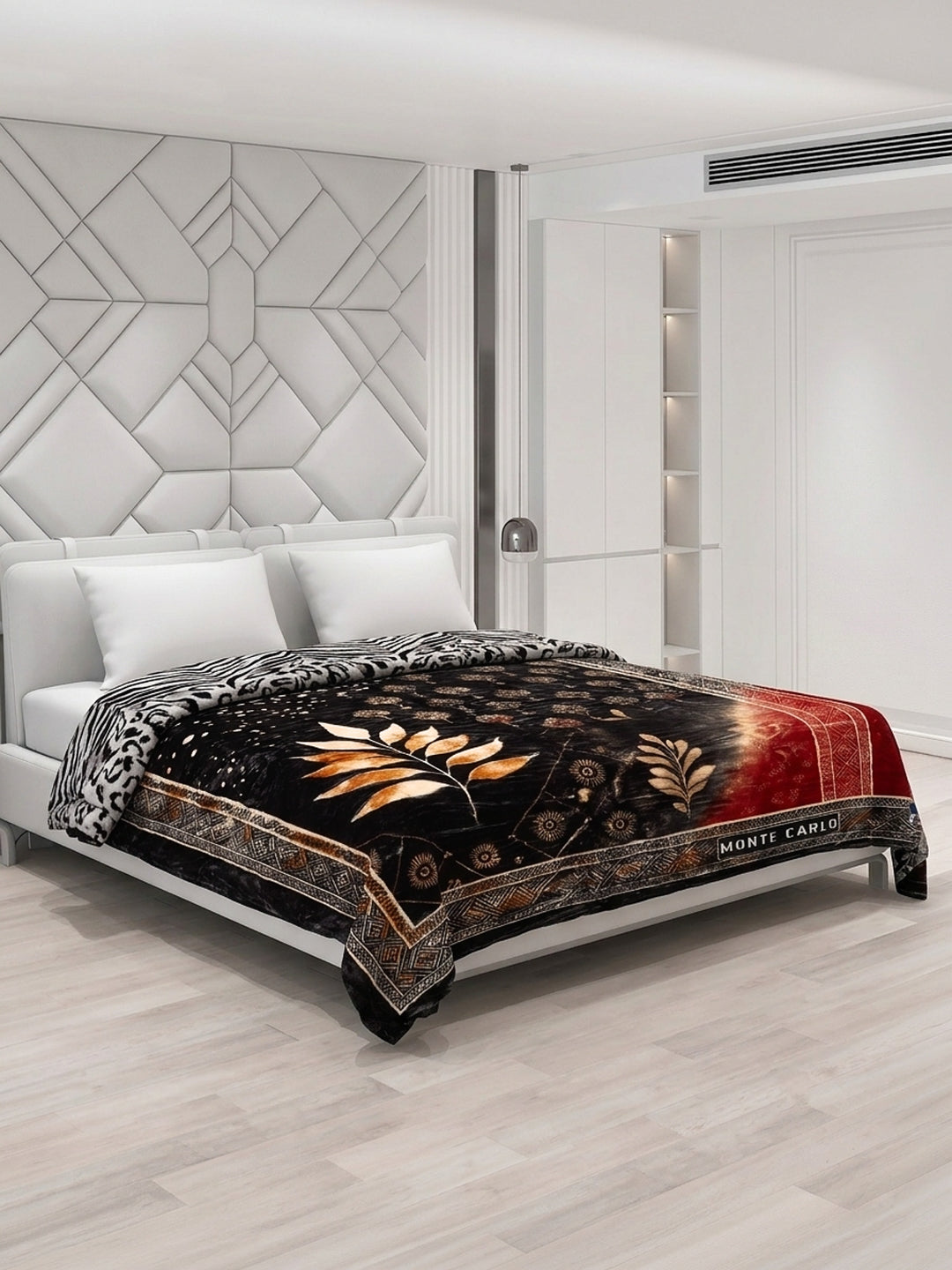 Printed Double Bed 2 Ply 850 GSM Blanket for Winter (Tohfa), Weight 4.5 kg