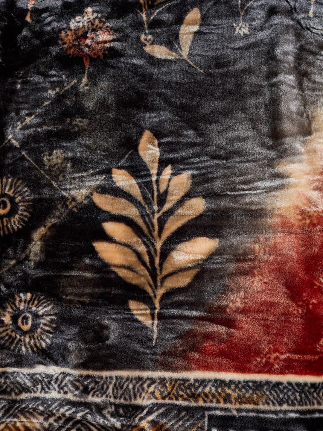 Printed Double Bed 2 Ply 850 GSM Blanket for Winter (Tohfa), Weight 4.5 kg