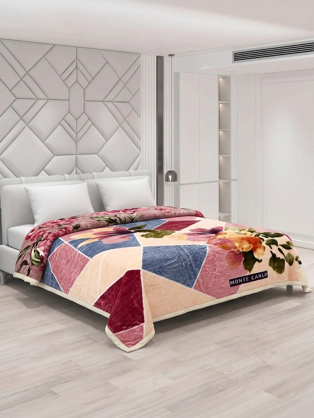 Printed Double Bed 2 Ply 850 GSM Blanket for Winter (Tohfa), Weight 4.5 kg