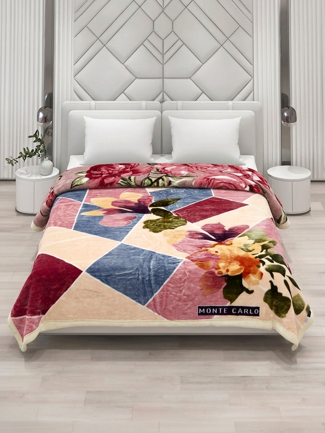 Printed Double Bed 2 Ply 850 GSM Blanket for Winter (Tohfa), Weight 4.5 kg
