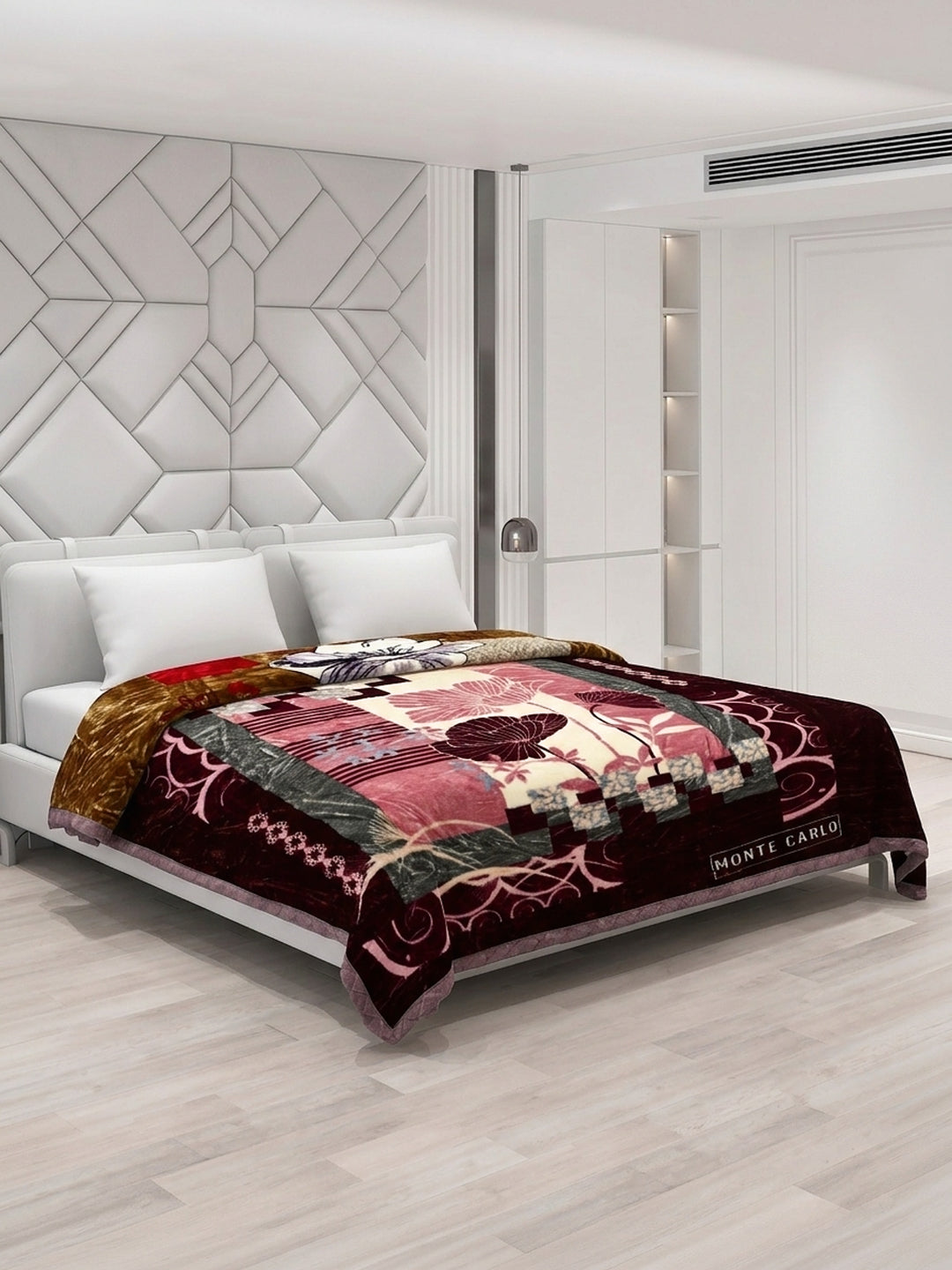 Printed Double Bed 2 Ply 850 GSM Blanket for Winter (Tohfa), Weight 4.5 kg