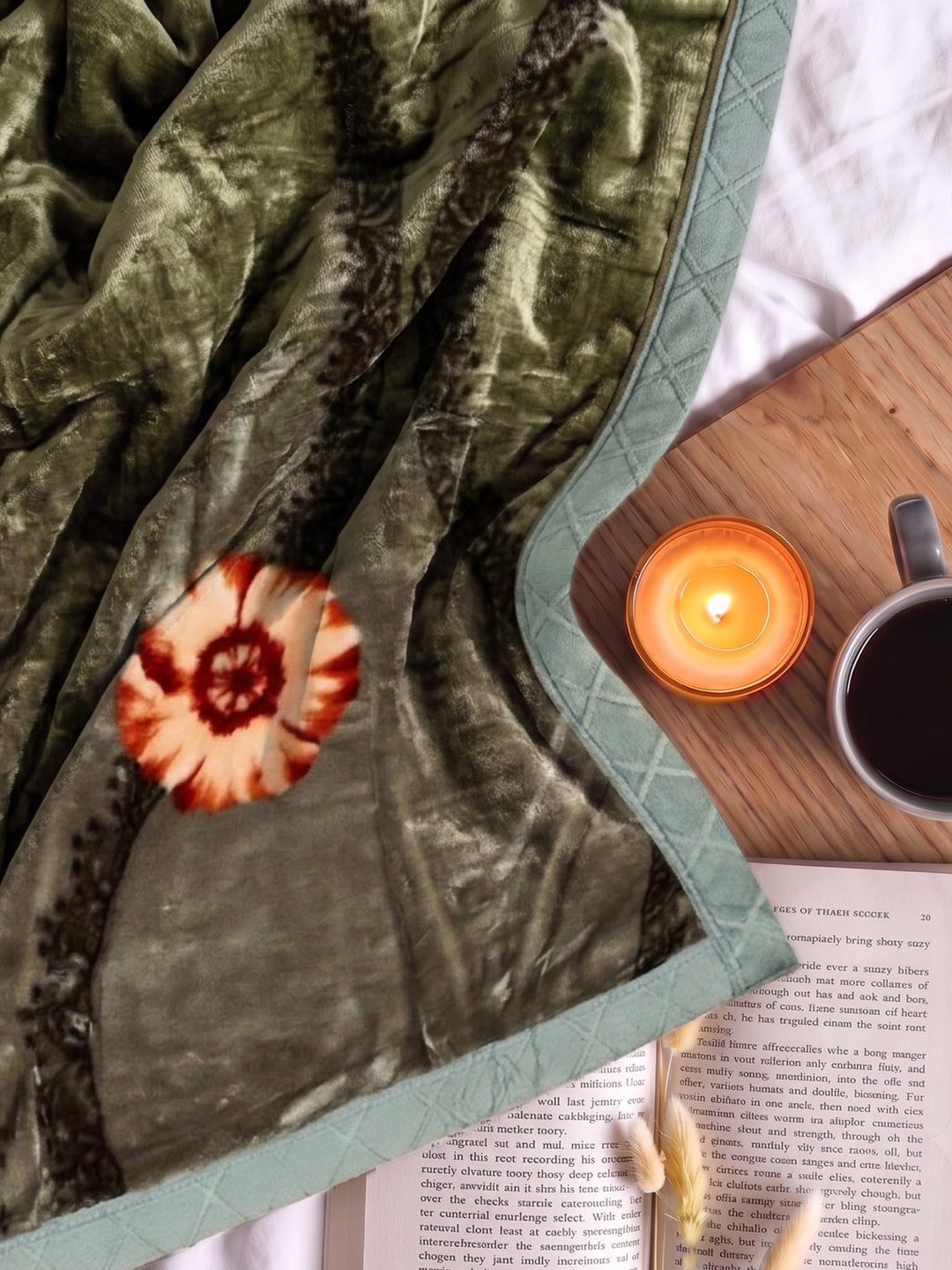Printed Double Bed 2 Ply 850 GSM Blanket for Winter (Tohfa), Weight 4.5 kg