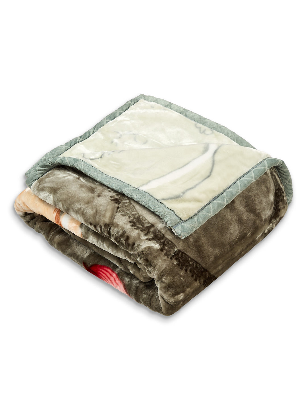 Printed Double Bed 2 Ply 850 GSM Blanket for Winter (Tohfa), Weight 4.5 kg