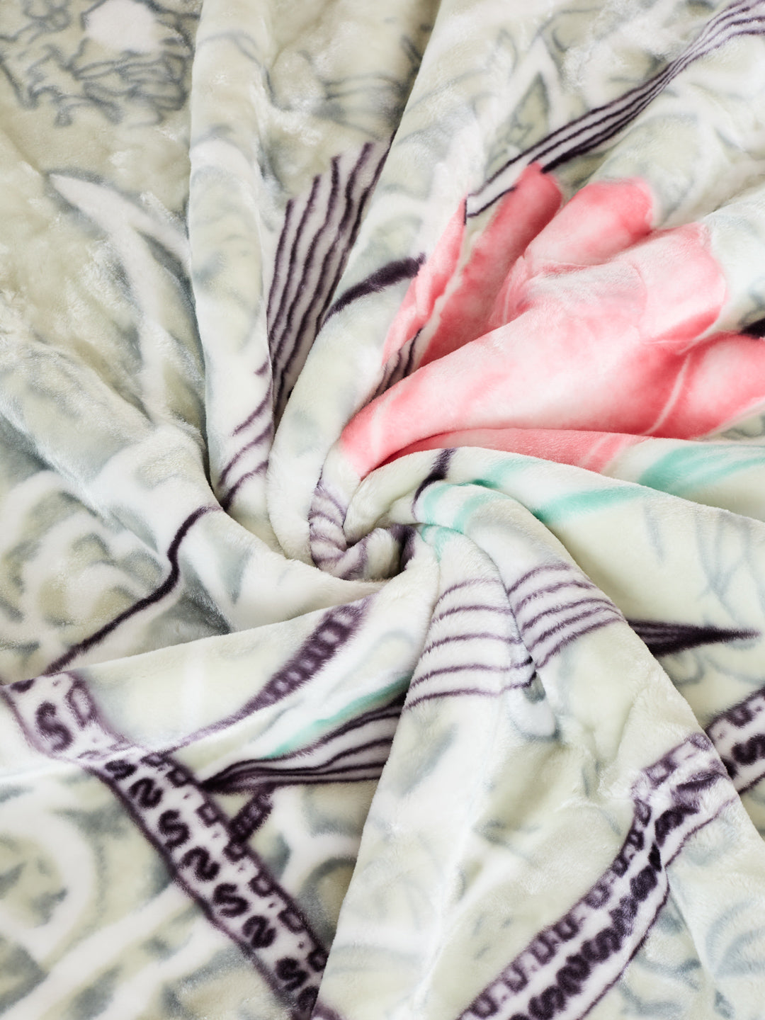 Printed Double Bed 2 Ply 850 GSM Blanket for Winter (Tohfa), Weight 4.5 kg