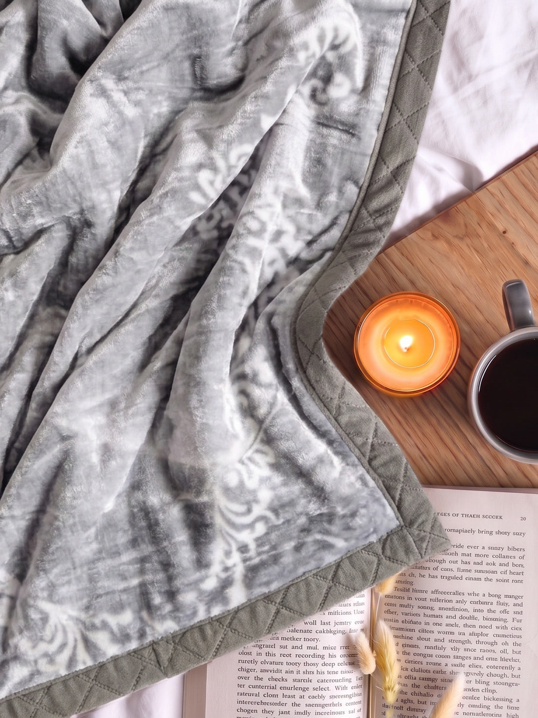 Printed Double Bed 2 Ply 850 GSM Blanket for Winter (Tohfa), Weight 4.5 kg
