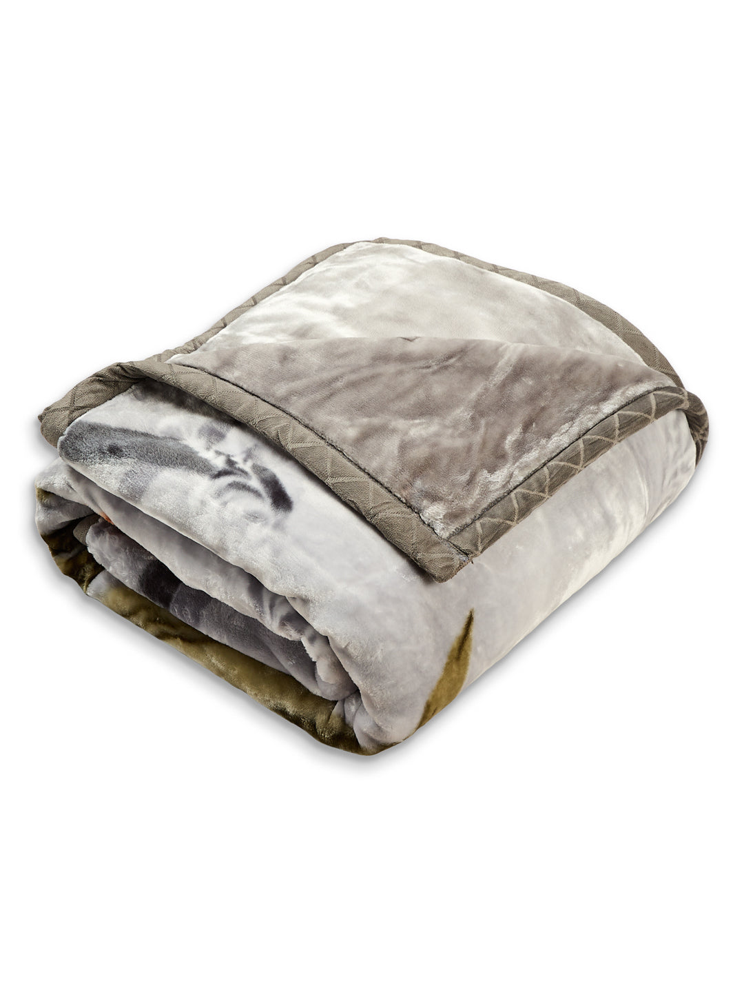 Printed Double Bed 2 Ply 850 GSM Blanket for Winter (Tohfa), Weight 4.5 kg
