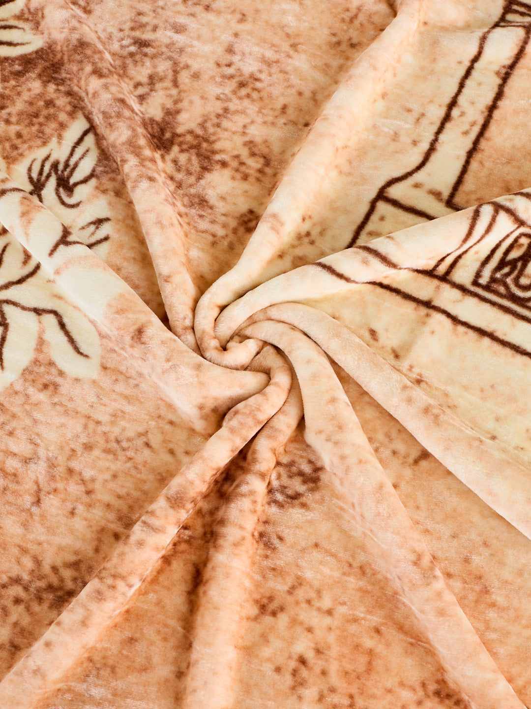 Printed Double Bed 2 Ply 550 GSM Blanket for Winter (Tradition), Weight 3 kg