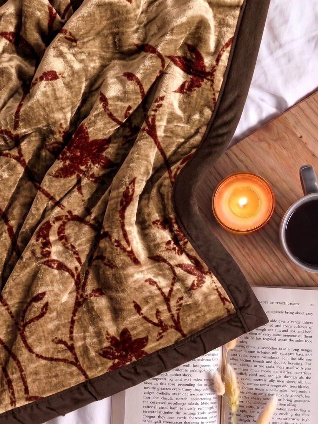Printed Double Bed 2 Ply 550 GSM Blanket for Winter (Tradition), Weight 3 kg