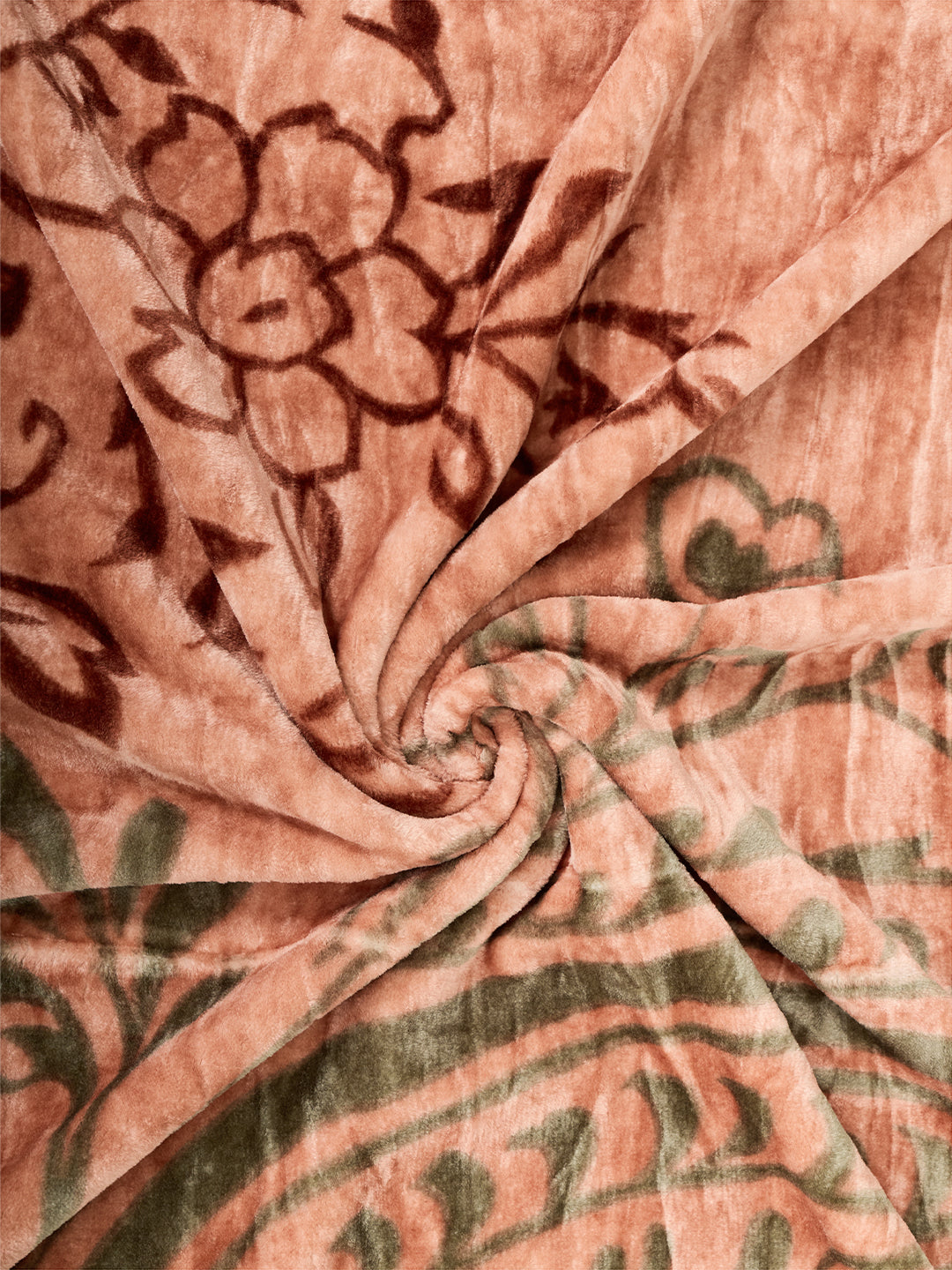 Printed Double Bed 2 Ply 550 GSM Blanket for Winter (Tradition), Weight 3 kg