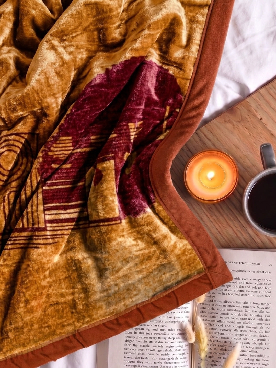 Printed Double Bed 2 Ply 550 GSM Blanket for Winter (Tradition), Weight 3 kg