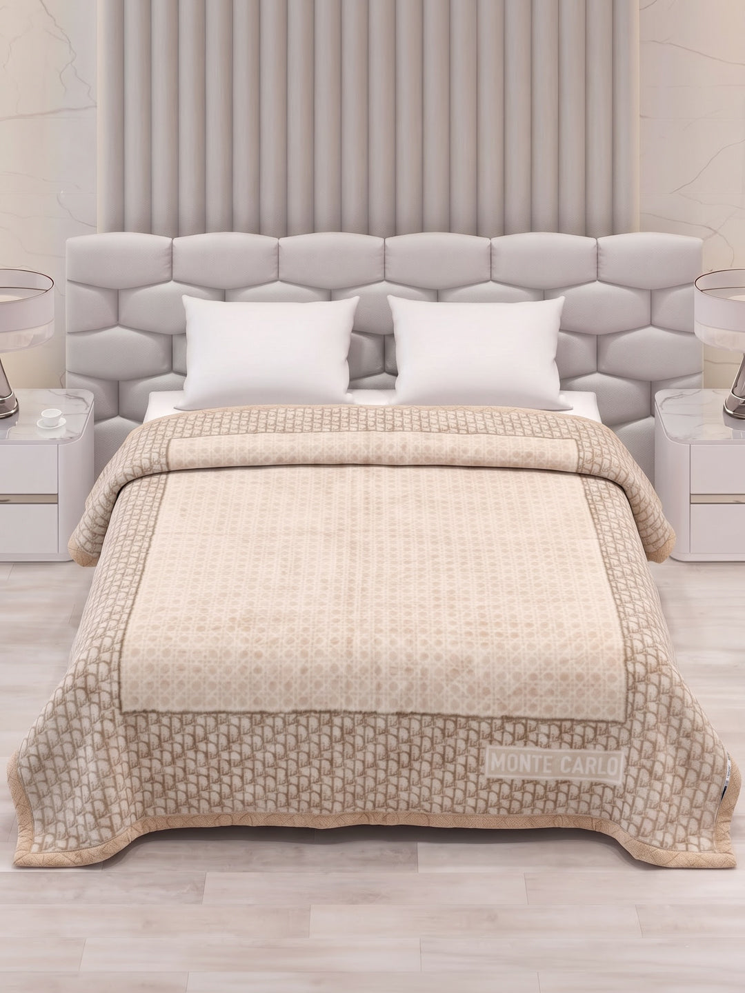 Printed Double Bed 2 Ply 840 GSM Blanket for Winter (Tranquil), Weight 4.4 kg