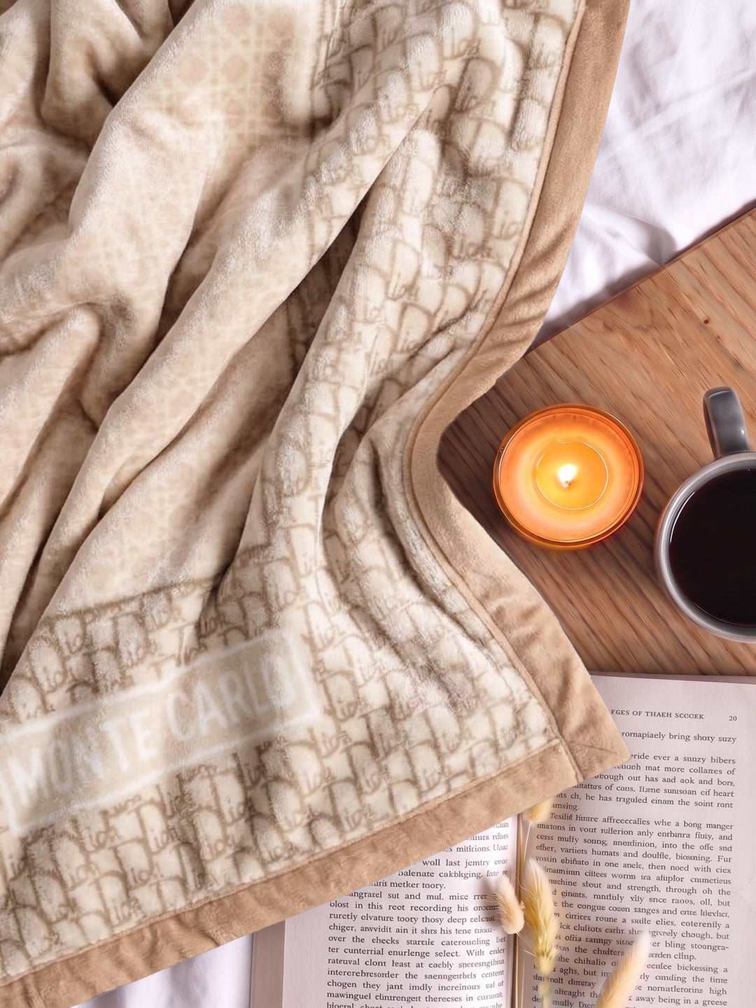 Printed Double Bed 2 Ply 840 GSM Blanket for Winter (Tranquil), Weight 4.4 kg