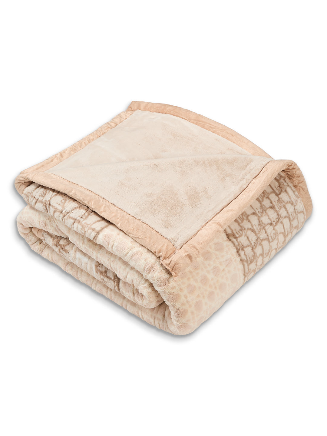 Printed Double Bed 2 Ply 840 GSM Blanket for Winter (Tranquil), Weight 4.4 kg