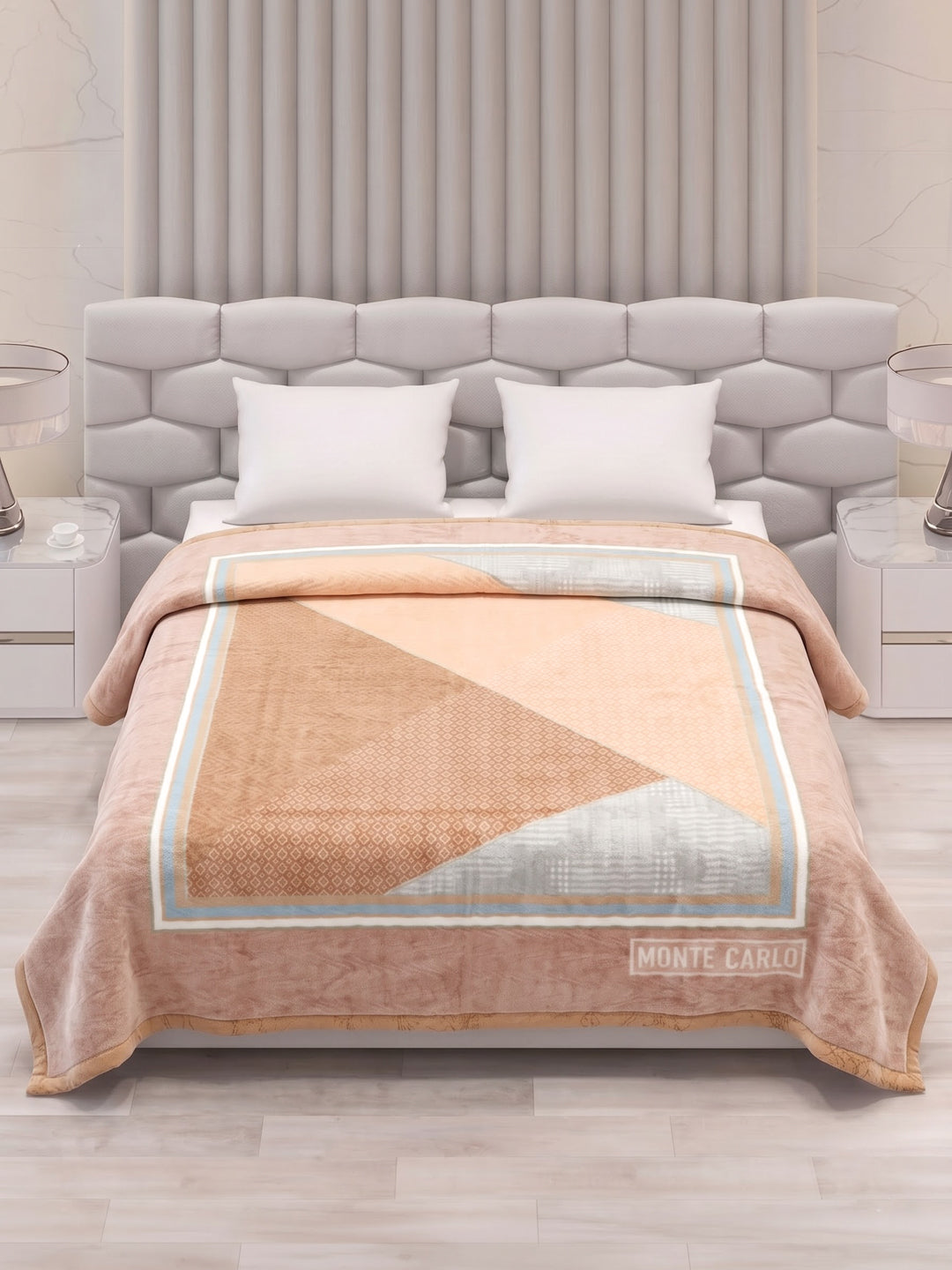 Printed Double Bed 2 Ply 840 GSM Blanket for Winter (Tranquil), Weight 4.4 kg