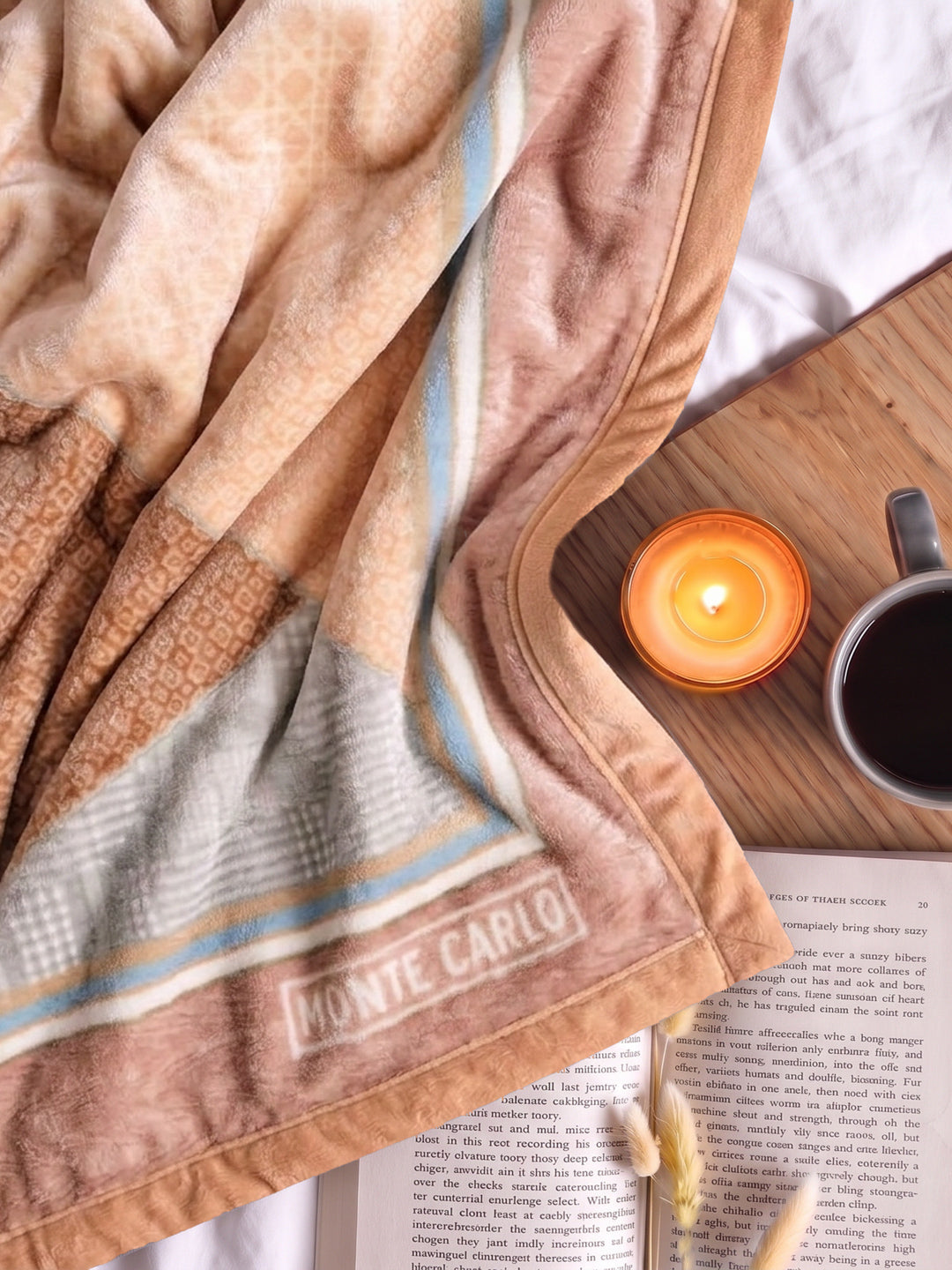 Printed Double Bed 2 Ply 840 GSM Blanket for Winter (Tranquil), Weight 4.4 kg