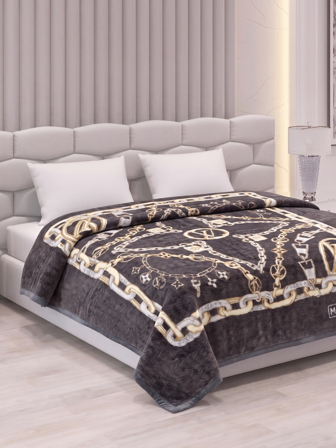 Printed Double Bed 2 Ply 840 GSM Blanket for Winter (Tranquil), Weight 4.4 kg