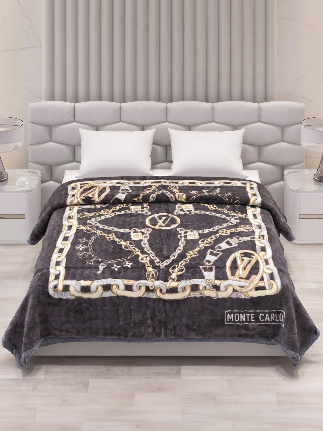 Printed Double Bed 2 Ply 840 GSM Blanket for Winter (Tranquil), Weight 4.4 kg