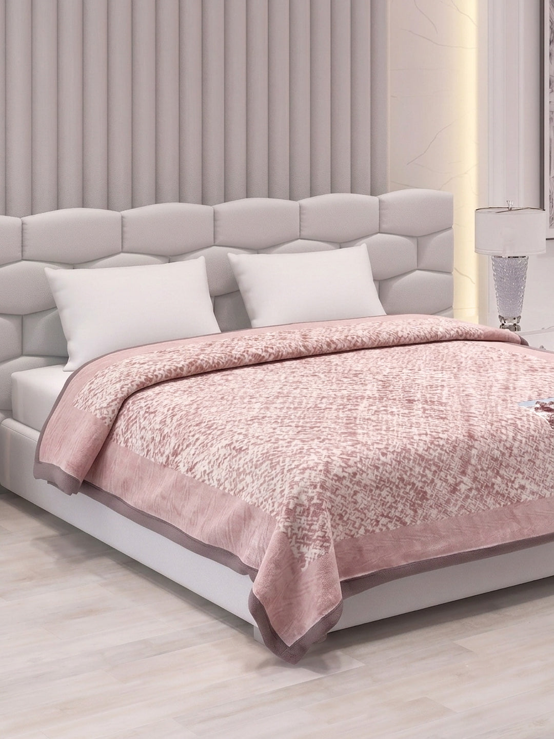 Printed Double Bed 2 Ply 840 GSM Blanket for Winter (Tranquil), Weight 4.4 kg