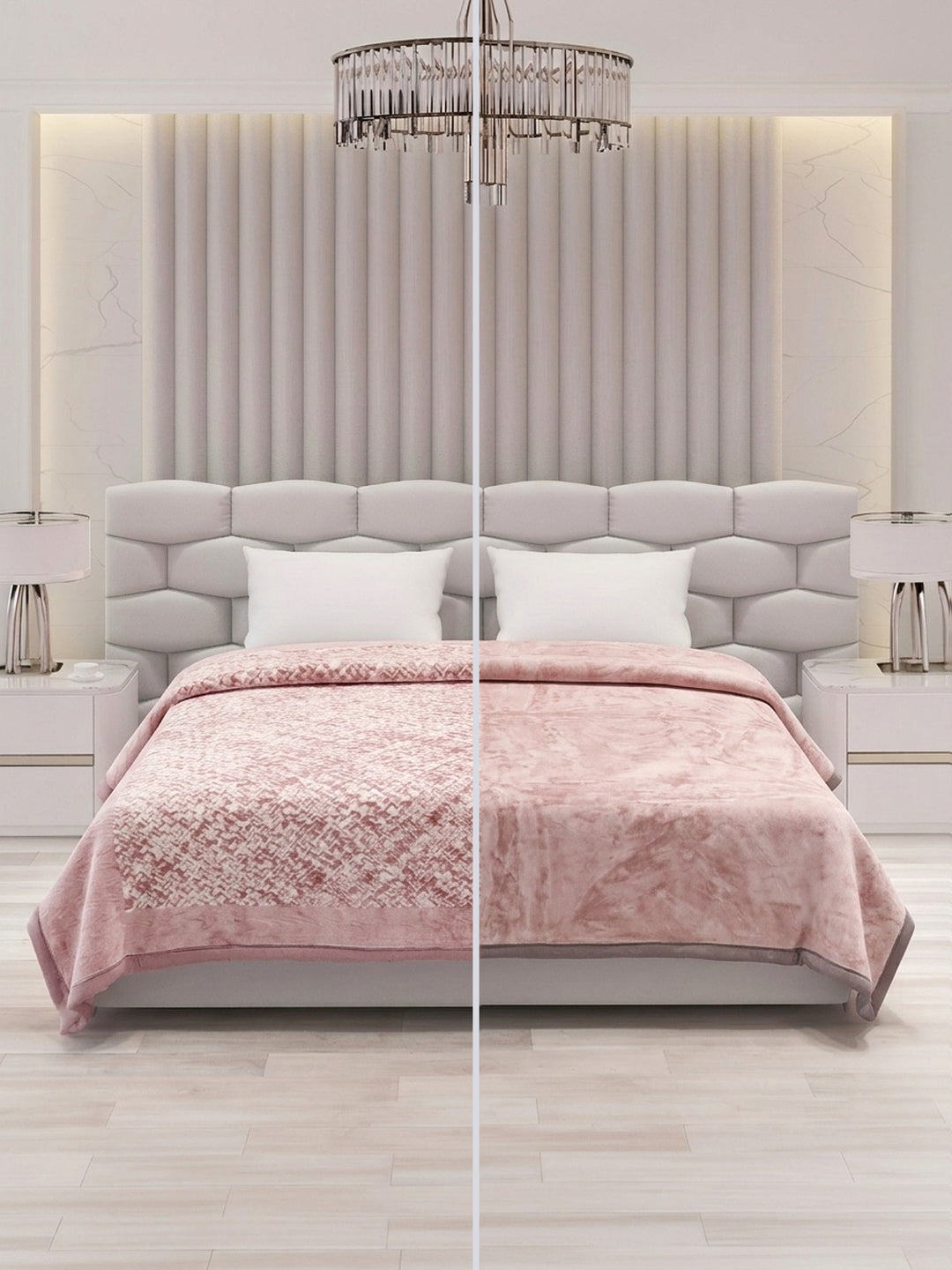 Printed Double Bed 2 Ply 840 GSM Blanket for Winter (Tranquil), Weight 4.4 kg