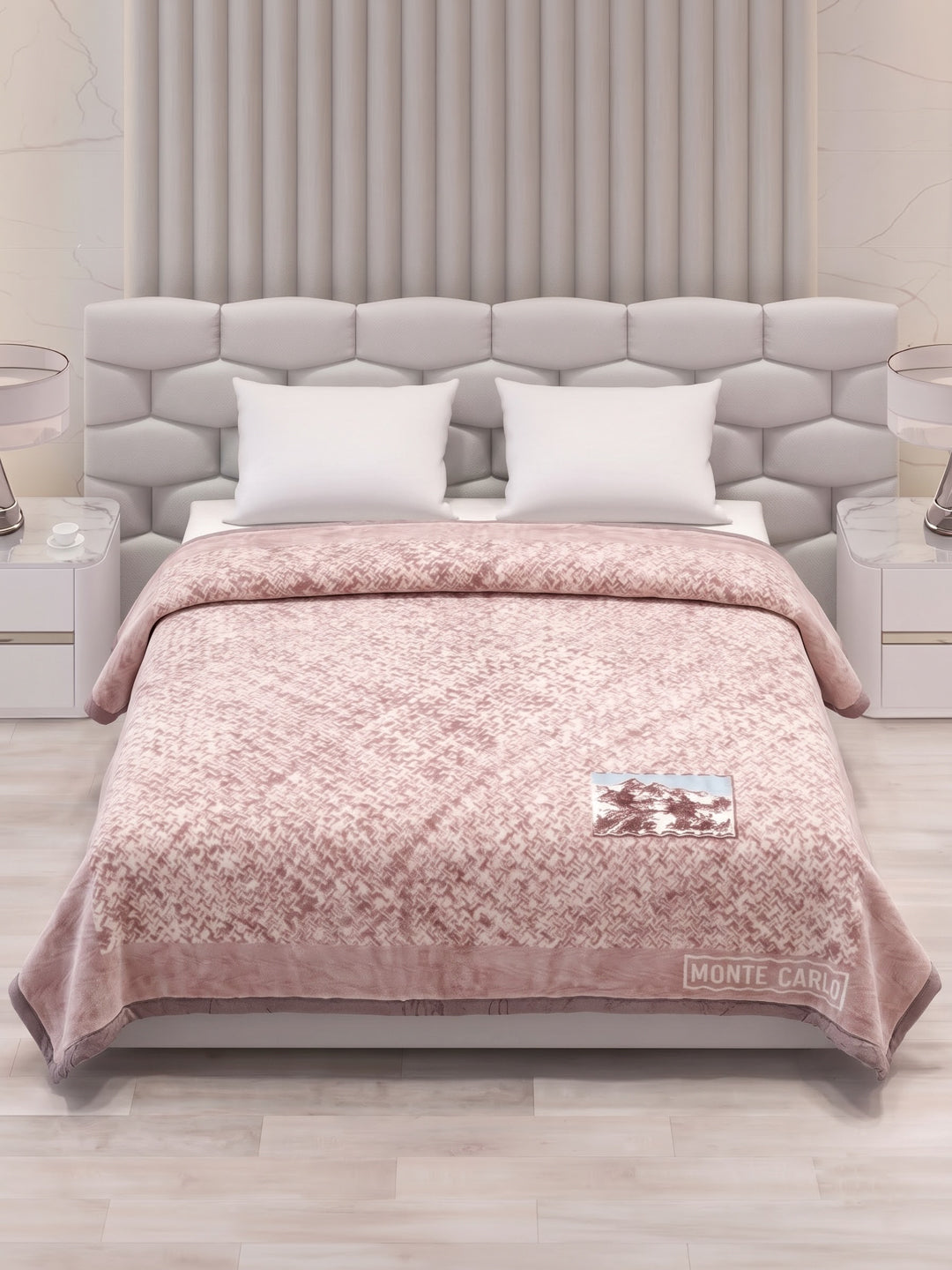 Printed Double Bed 2 Ply 840 GSM Blanket for Winter (Tranquil), Weight 4.4 kg