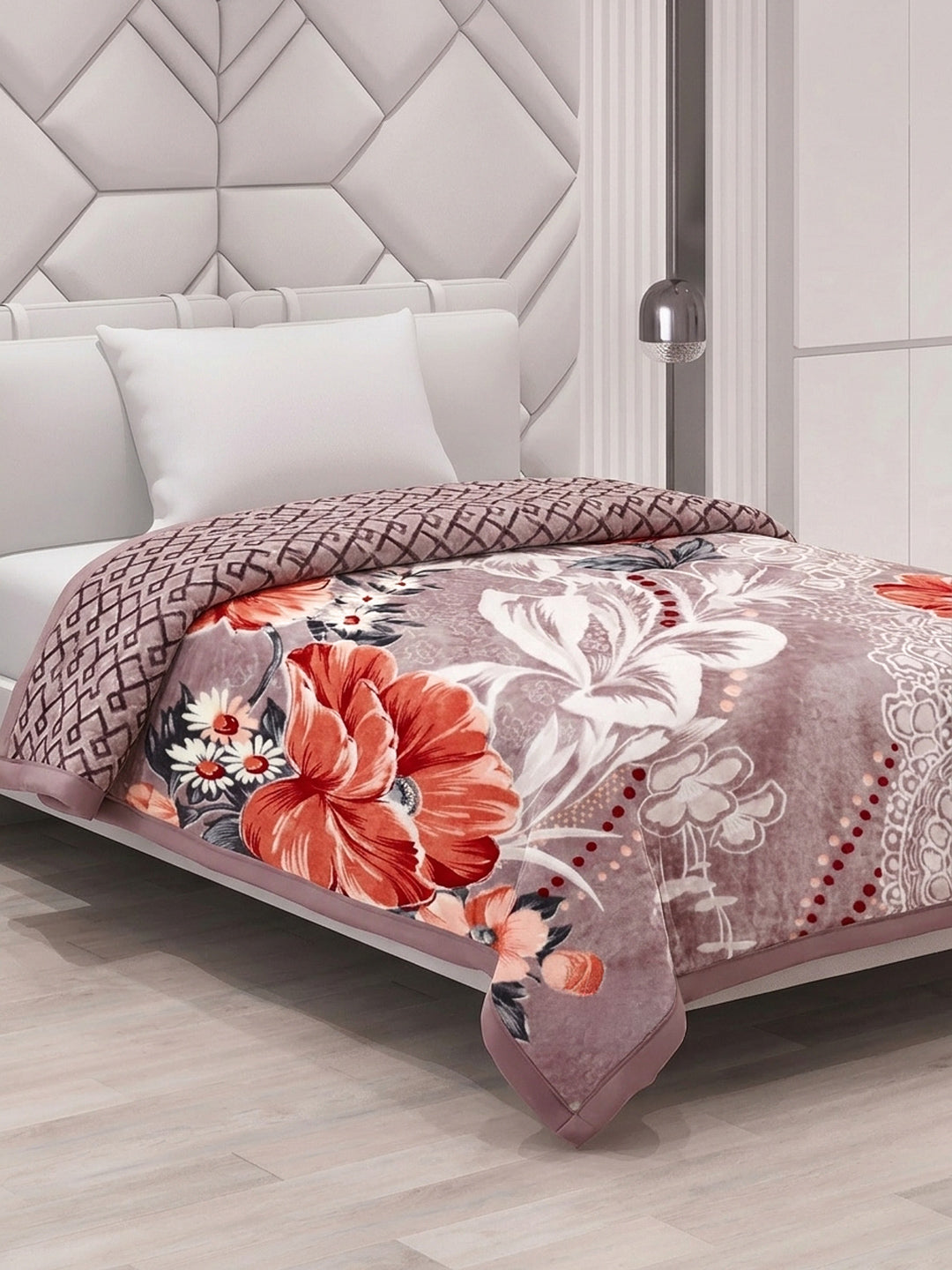 Printed Single Bed 3 Ply 900 GSM Blanket for Winter (Umang), Weight 3.2 kg