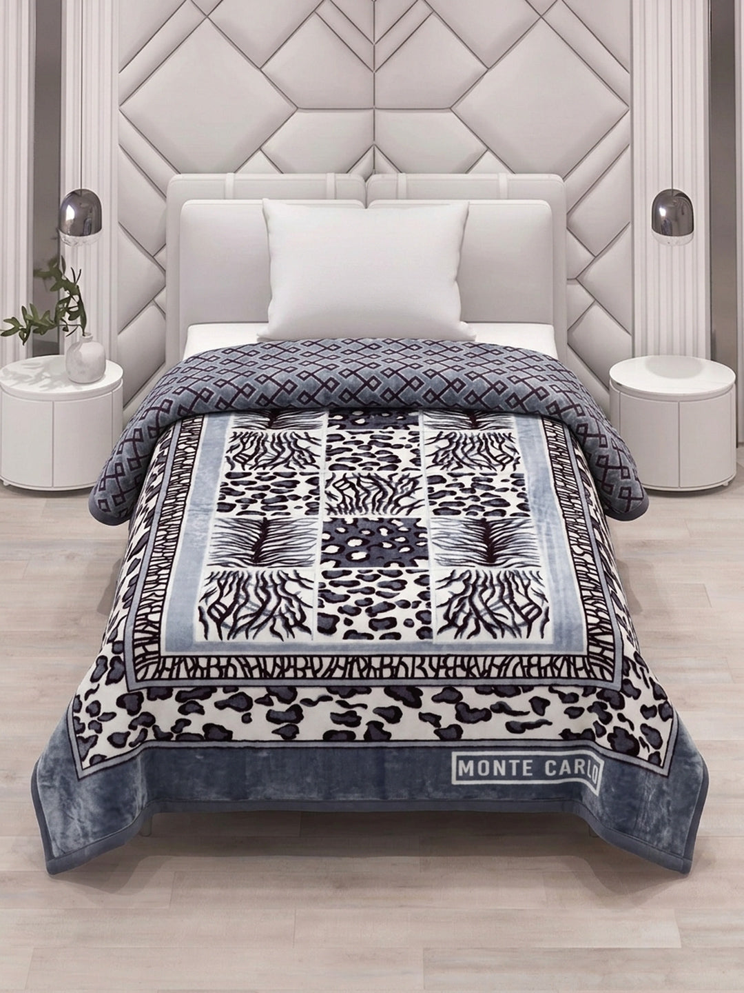 Printed Single Bed 3 Ply 900 GSM Blanket for Winter (Umang), Weight 3.2 kg